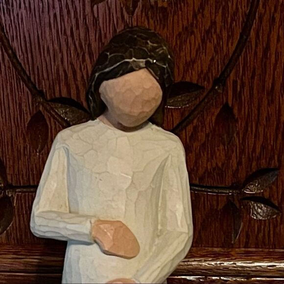 Willow Tree ‘02 Cherish Pregnancy Expectant Mom Faux Wood Resin Figurine - Picture 6 of 12